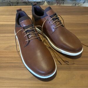 Elegant Brown Leather Derby Shoes